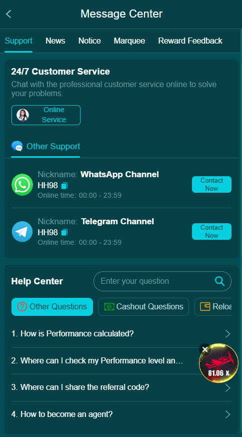 HH98 customer support